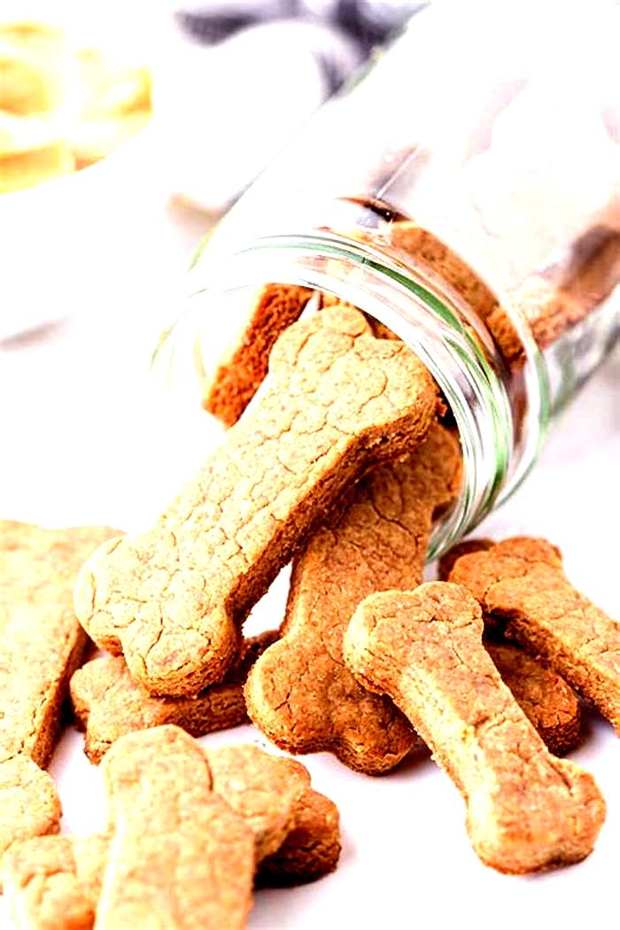 2 ingredient dog treats with peanut butter