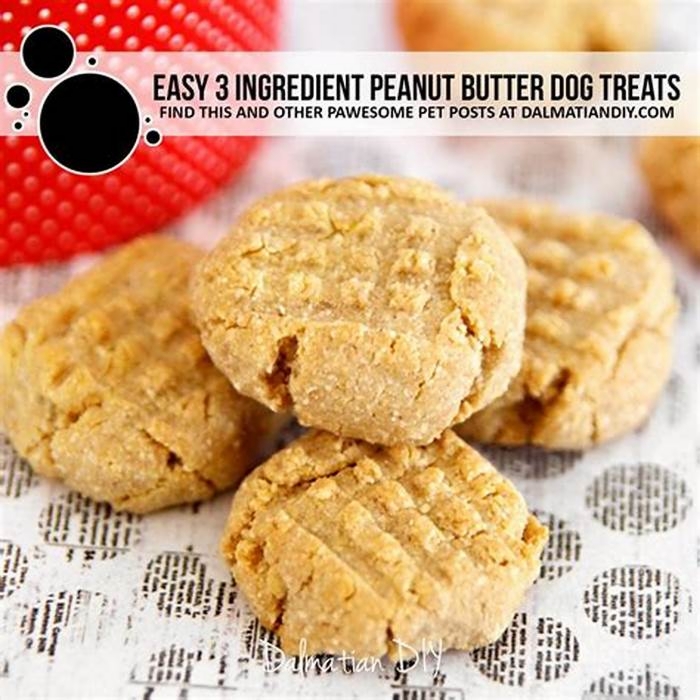 3 ingredient peanut butter dog treats no banana