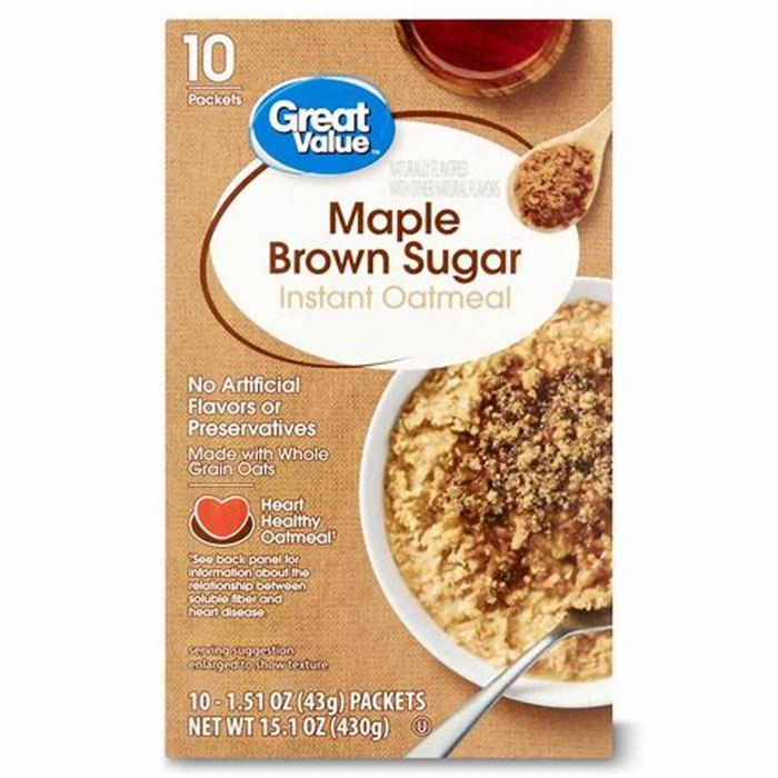 is maple brown sugar oatmeal bad for dogs