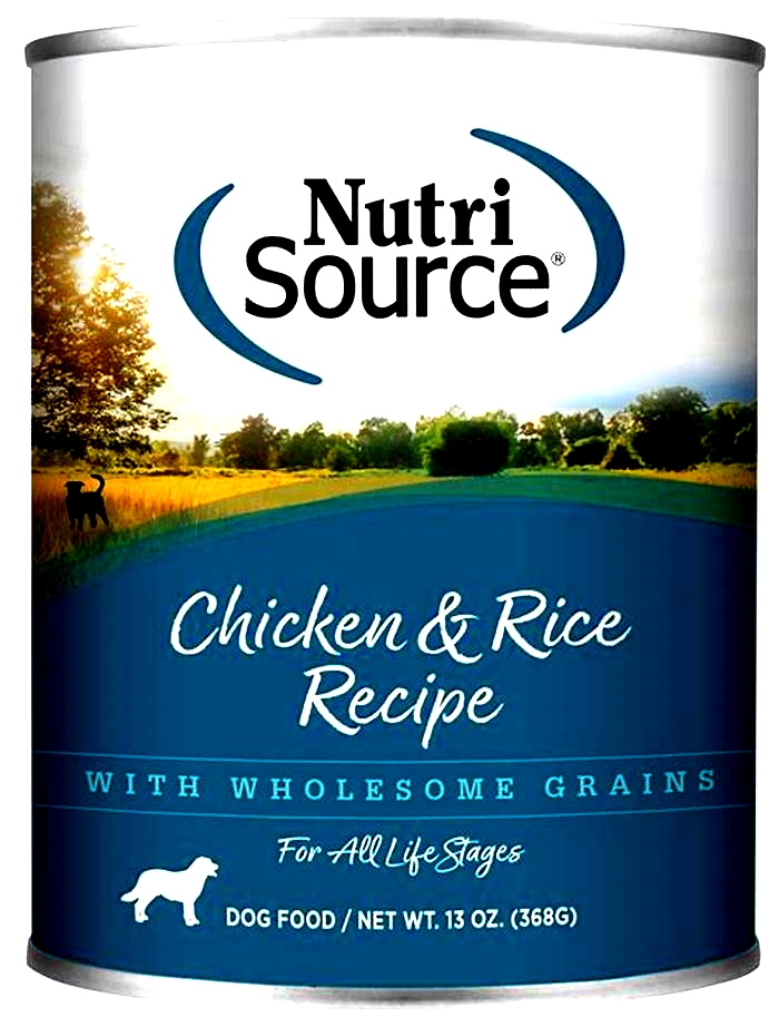 nutrisource chicken and rice canned dog food