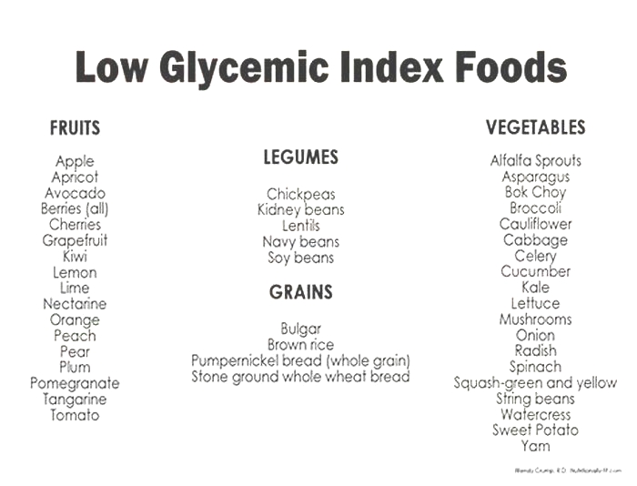 What are the top 10 low glycemic foods?