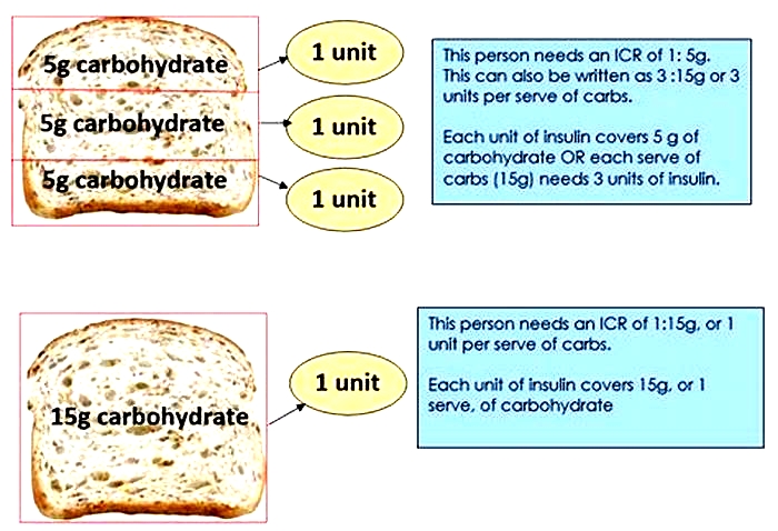 What is the ratio rule for carbohydrates?